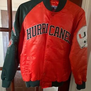 Starter Men's Hurricanes Jacket - Red and Green